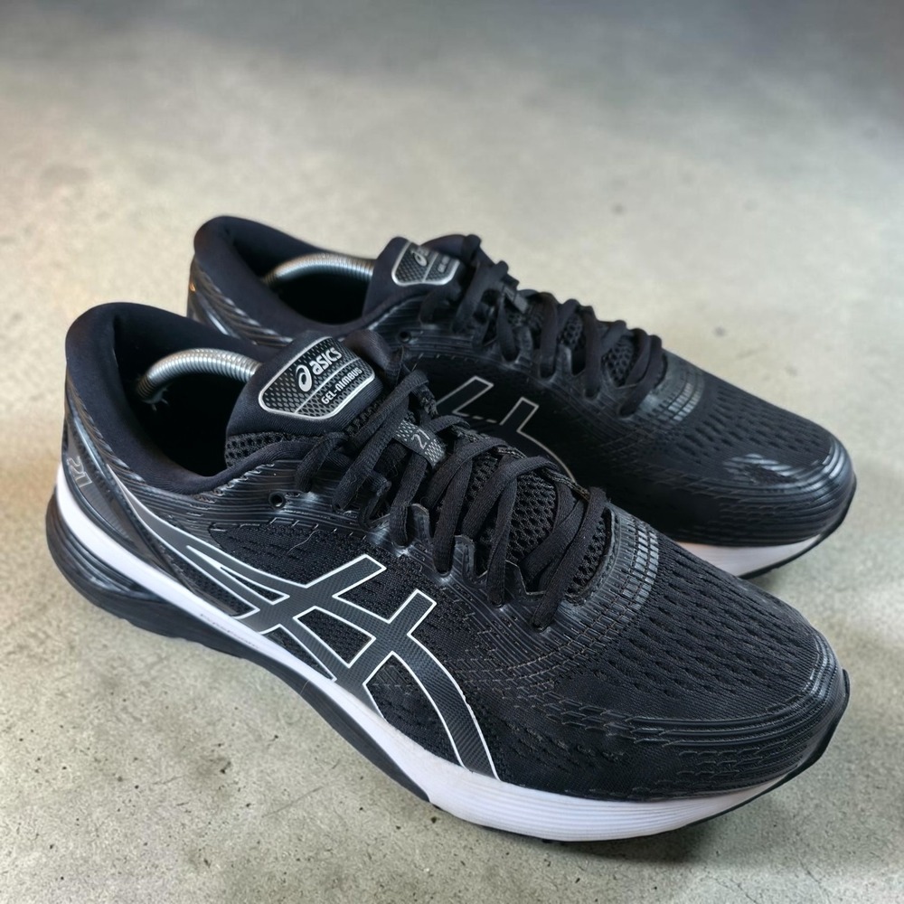 ASICS Running Shoes Men Size 13 Black White Gel Nimbus 21 Sneaker 1011A169